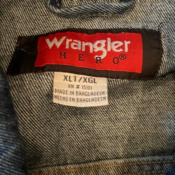 Wrangler Hero Blue Denim Jacket EUC in Men’s size XLT - Picture 3 of 5
